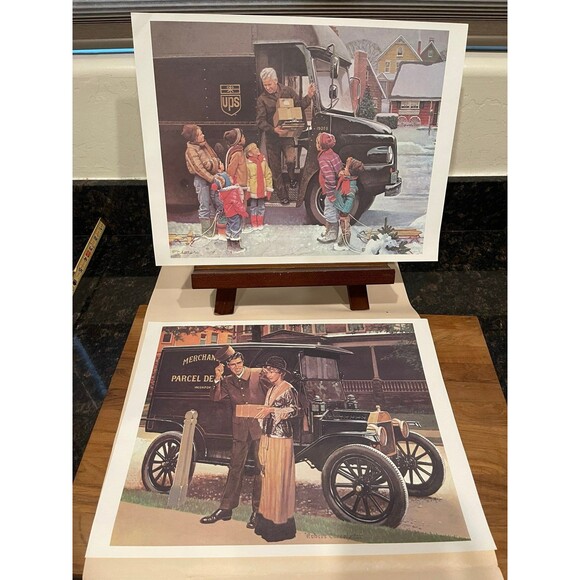 UPS 75th anniversary commemorative prints - set of 4 - Picture 6 of 8